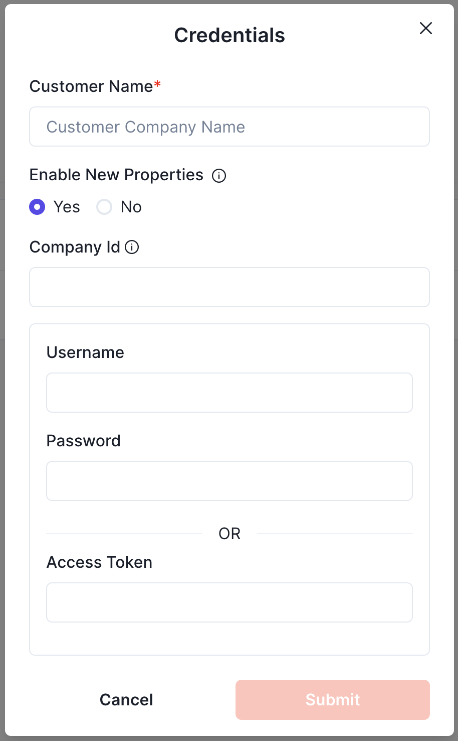 Propexo Entrata Credentials
